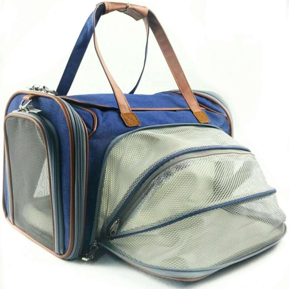 Expandable Airline Approved Soft Sided Pet Carrier by Mr. Peanut's