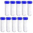 thumbnail image 4 of Tubos de centrífuga 50pcs 50ml con tapa de tornillo Tubos de ensayo de experimento científico, 4 of 7