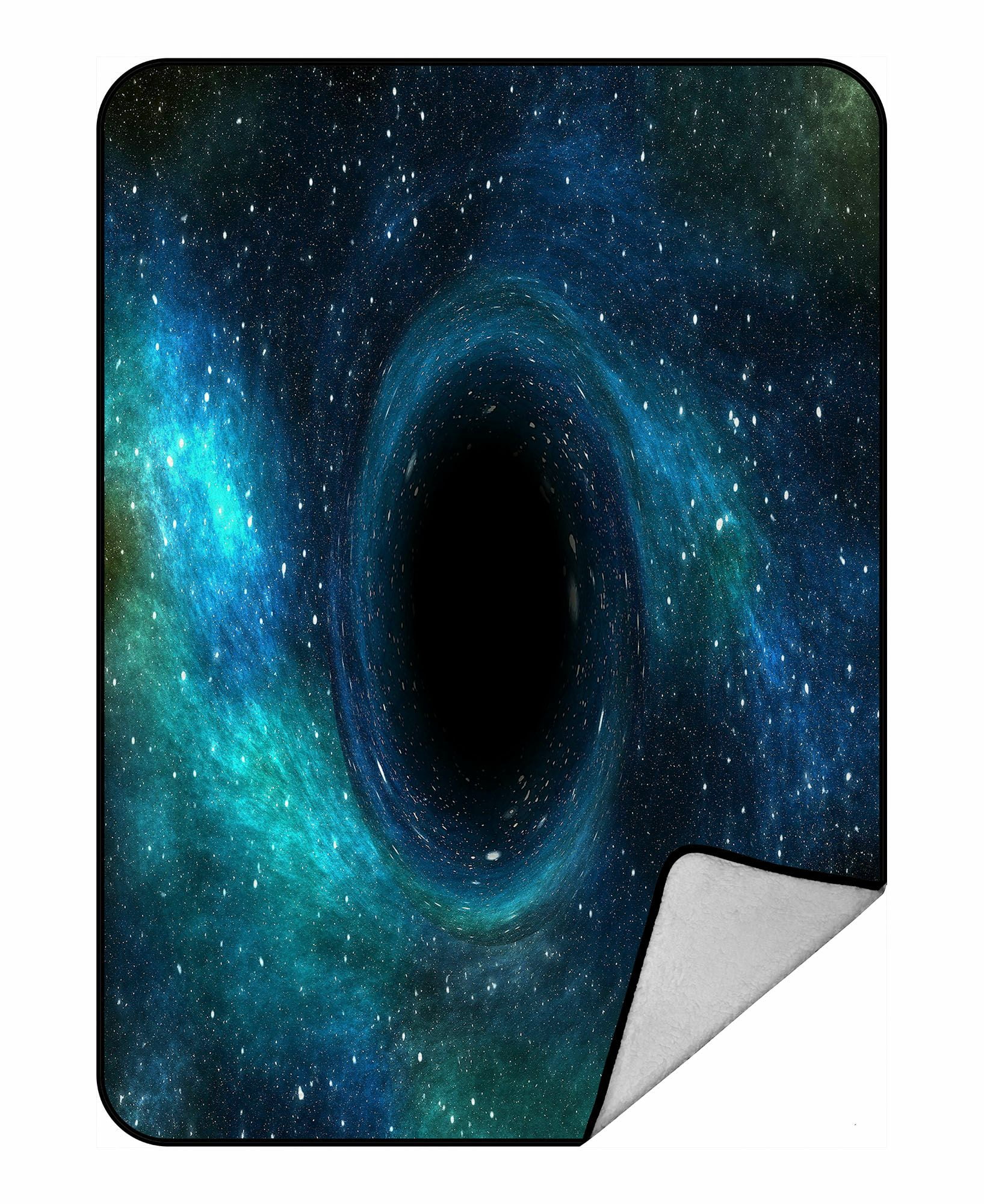Cozy Plush for Indoor and Outdoor Use Navy Purple Lunarable Outer Space Soft Flannel Fleece Throw Blanket Black Hole in The Nebula Gas Cloud in Outer Space Universe Astro Solar System 60 x 80