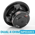 thumbnail image 2 of Open Box Pyle 6" 600W Max Dual Voice Coil 4-Ohm Stereo Audio Power Subwoofer, 2 of 11