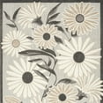 thumbnail image 5 of HomeRoots 505634 8 x 11 ft. Floral Stain Resistant Non Skid Rectangle Area Rug, Beige, 5 of 5
