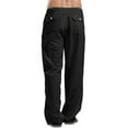 thumbnail image 3 of Faithtur Women´s Drawstring Pants, Summer Elastic Waist Solid Color Loose Lounge Pants with Pockets, 3 of 6