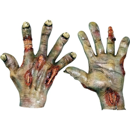 Rotted Zombie Latex Hands Adult Halloween