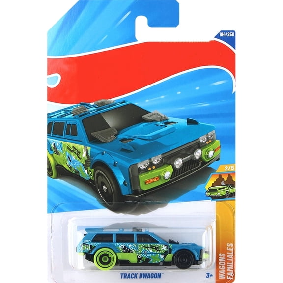 HW 2025 Track Dwagon (Blue) Wagons Familiales