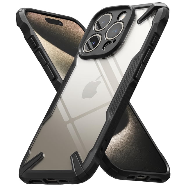 Funda Ringke Fusion-X para iPhone 15 Pro Max, negra