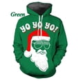 thumbnail image 4 of Sudadera con capucha con estampado 3D y gráfico navideño para hombres y mujeres, sudaderas casuales con diseño de Papá Noel y alce, ropa de calle de gran tamaño para hombres, 4 of 5