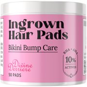 Divine Derriere Ingrown Hair Pads, Razor Bump Stopper and Ingrown Hair for Bikini Area, Legs, Underarm to Eliminate Ingrown Hairs and for Razor Burns & Razor Bumps