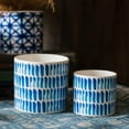 thumbnail image 5 of Blue Print Ceramic Vase Planter in Various Patterns, 5 of 12