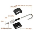 thumbnail image 5 of AOOOWER Combination Padlocks 4 Digit Locker Padlocks for Gym School Lockers Padocks, 5 of 12