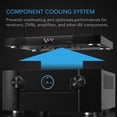 thumbnail image 2 of Sistema de ventilador de refrigeración AC Infinity AIRCOM T9 para componentes AV, 2 of 7