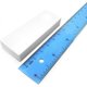 thumbnail image 2 of Hi-Polymer Jumbo Plastic Rubber Eraser - White - 4-Pack, 2 of 2