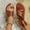 Brown, variant on Women's Comfy Slippers Flats Sandal Cute Dressy Toe Ring Open Toe Slip On Slide Sandals Cute Beach Vacation Shoes Casual Daily Outfit