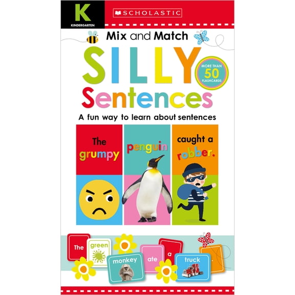 Pre-Owned Mix & Match Silly Sentences Kindergarten Workbook: Scholastic Early Learners (Workbook) (Hardcover) 1338255924 9781338255928