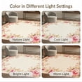 thumbnail image 7 of ODIKA Pink Bordered Vintage Symmetry Tug Rig Girly Aesthetic Foldable Easy Care for Queen Size Bedroom, Under Bed, Master Suite, 7 of 7