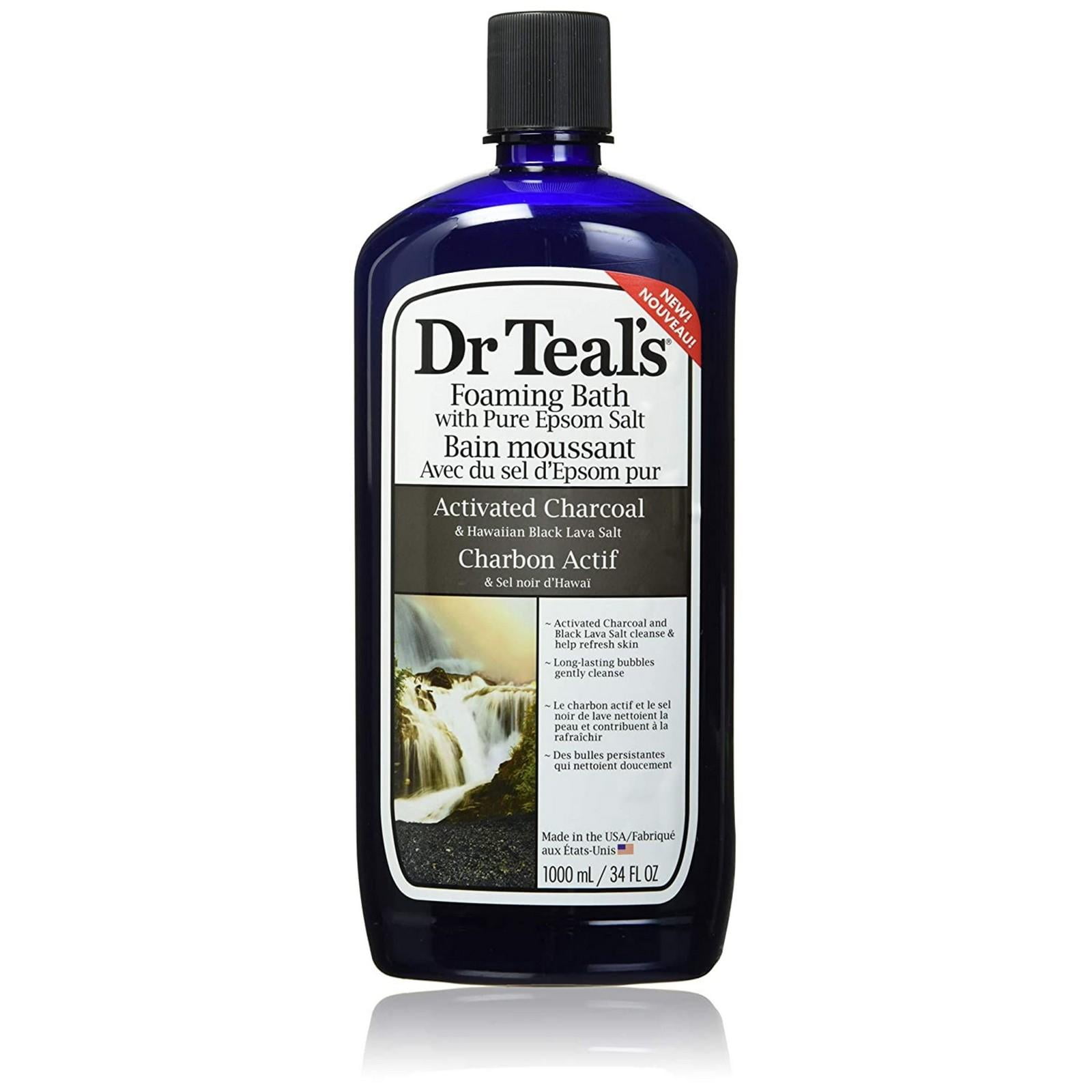 Dr Teal's Activated Charcoal & Lava Foaming Bath with Pure Epsom Salt