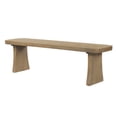thumbnail image 3 of Christopher Knight Home 62.9" Indoor Dining Bench, 3-Person Wood Seating with Flared Legs, 3 of 11