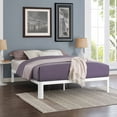 thumbnail image 2 of Modway Corinne Modern Sturdy Powder Coated Steel Queen Bed Frame in White, 2 of 8