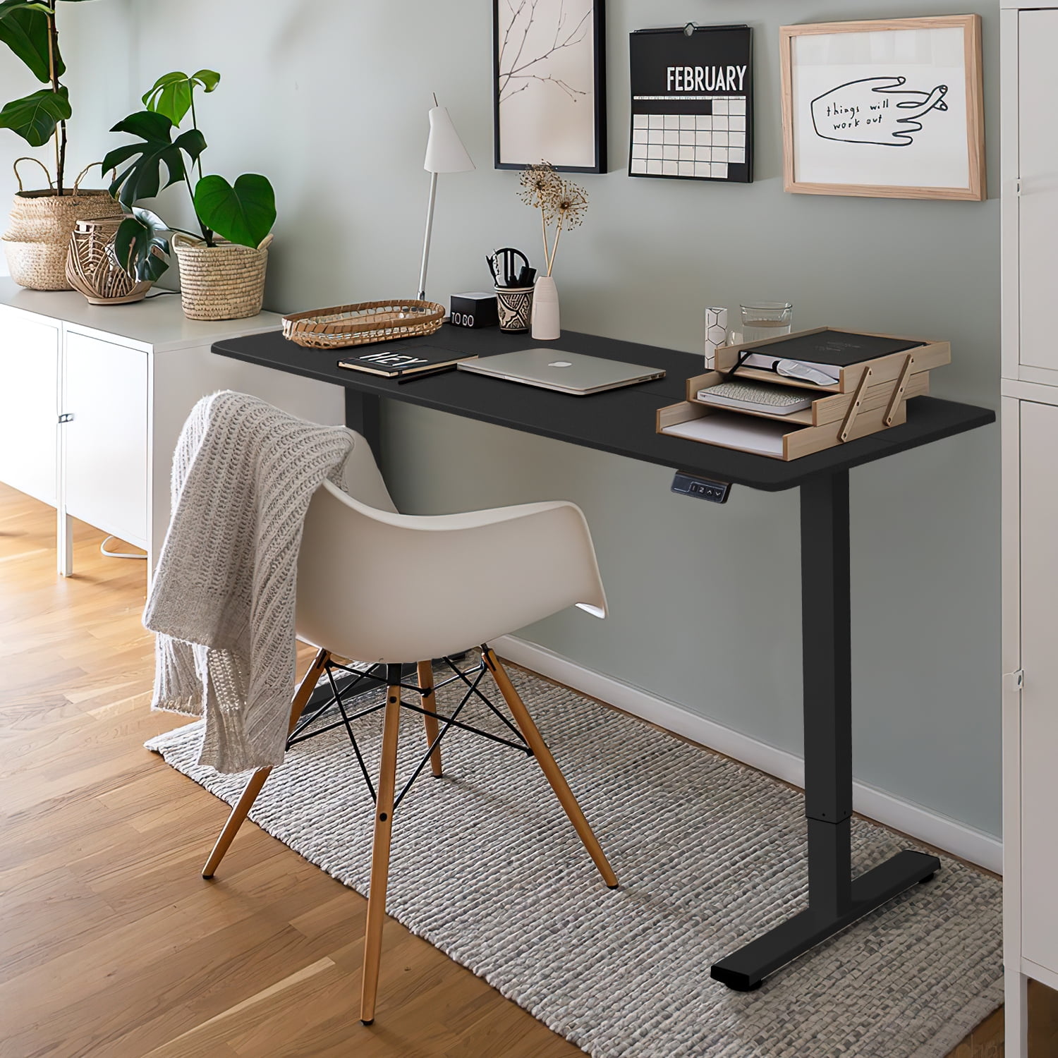 Homall 40" × 24"in Electric Height Adjustable Standing Desk Home Office