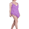 thumbnail image 2 of Femmes Paillettes Paillettes Club Partie Robe Sparkle Spaghetti Robe Sans Manches Dos avec Pompons, 2 of 4