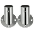 thumbnail image 1 of MasteelfCA 2Pcs Stable Socket Bracket Support Holder Stainless Closet Rod Flanges, 1 of 8