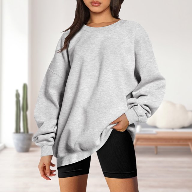 Señoras Otoño Sudaderas Cuello Redondo Mujeres Sudadera Con Capucha Casual Traje de Vacaciones FLhrweasw Nuevo