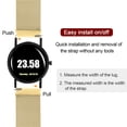 thumbnail image 4 of Uxcell Stainless Steel Mesh Watch Band 20mm Quick Release Strap Magnetic Clasp, Gold, 4 of 6
