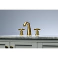 thumbnail image 4 of Kingston Brass Widespread Bathroom Faucets With Brushed Brass Finish KS2967ZX, 4 of 7