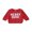 Red, variant on Toddler Baby Christmas Sweater Long Sleeve Round Neck Loose Tops Letters Print Casual Street Pullover Shirt Xmas