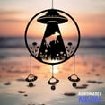 thumbnail image 3 of Handmadetneonsign UFO Abduction Cow Wildflowers Wind Chimes, Funny Gifts for Kis, Cow Sign 140525, 3 of 4