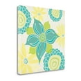 thumbnail image 2 of Tangletown Fine Art 'Yellow and Aqua Botanical' Graphic Art Print on Wrapped Canvas, 2 of 2