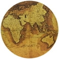 thumbnail image 1 of Empire Art Direct "Hemisphere B" Circular Gold Canvas Round Wall Art, 24" Diameter, Ready to Hang, 1 of 8