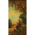 thumbnail image 3 of Carl Spitzweg 14x24 Black Modern Framed Museum Art Print Titled - Old Man on a Bench (C1865), 3 of 5
