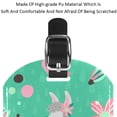 thumbnail image 4 of Square 2Pack PU Leather Teal Mama Llama Cruise Luggage Tag with Privacy Cover and Name ID Tag for Travel Handbags Backpacks Luggage Tags, 4 of 6