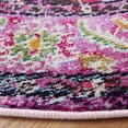 thumbnail image 3 of SAFAVIEH Round Rug 5' - Monaco Collection - Traditional Design, Violet & Fuchsia, Ideal for Living Room, Bedroom, Dining Space, 3 of 10