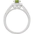 thumbnail image 2 of FB Jewels 925 Sterling Silver Peridot & .01 CTW Diamond Ring Size 7, 2 of 2