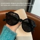 thumbnail image 5 of Sonducket 1 pieza de gafas de sol redondas unisex para mujer, productos clásicos de tendencia vintage, gafas circulares transparentes de leopardo, gafas Lentes Negro, 5 of 8