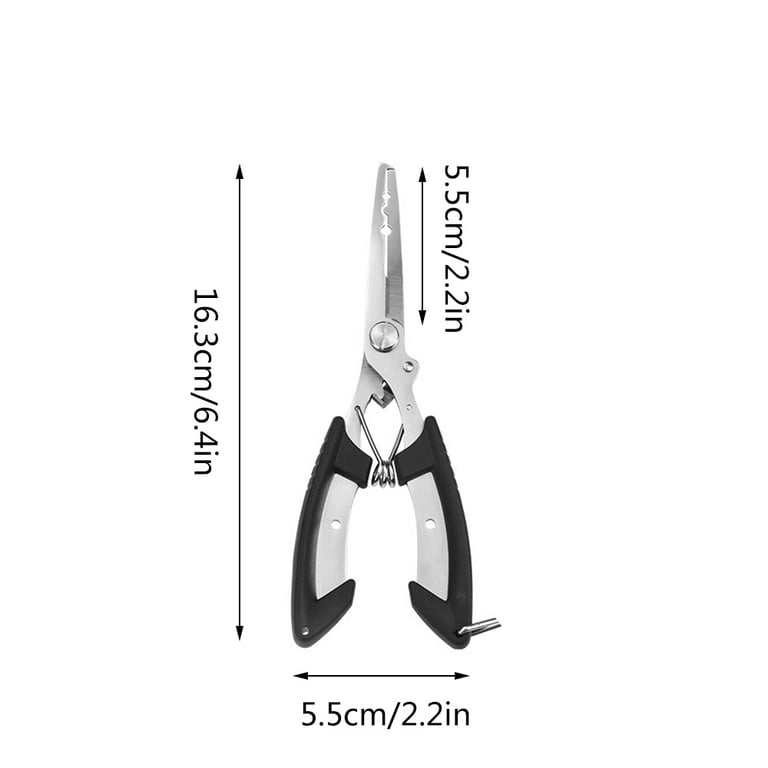 Be-tool Stainless Steel Fish Gripper Tool Fishing Pliers with Bag Fish Gripper Fish Holder Hook Removal Fish Holding Line Cutting Hook Breaking Bite