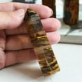 thumbnail image 3 of K-KED 50mm-100mm Natural Crystal Point Citrine Fluorite Amethyst Clear Quartz Wand US-Yellow Lemurian Citrine Quartz..., 3 of 6