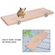 thumbnail image 5 of Juguete Masticable De Madera Para Mascotas, Plataforma Rectangular Para Jaula De Chinchilla Y Hámster Con Soporte De Madera Para Ejercicio De Ratas Y Animales Pequeños, 5 of 7