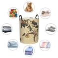 thumbnail image 4 of Balery Vintage Bird Cesta de ropa redonda con asas, impermeable, independiente, para ropa, juguetes, dormitorio y familia-Medium, 4 of 6