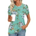 thumbnail image 2 of Camisetas de verano Tops Addtoo para mujer, talla grande, manga corta, 3XL, 2 of 5