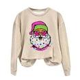 thumbnail image 2 of EGNMCR Sweat-Shirt de Noël Mode Décontractée pour Femmes Manches Longues Col Rond Imprimé Sweat-Shirt Blouse, 2 of 3