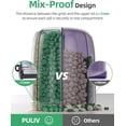 thumbnail image 4 of HUGFEGWE Large Supplement Organizer Bottle, Holds Plenty of Vitamins in 1 Monthly Pill Dispenser with Anti-Mixing & Wide Openings Design, Easy to Retrieve Meds, Includes 20 Pcs Stick-on AZ824-2787, 4 of 7