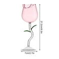 thumbnail image 4 of Wolfast Tasses en Verre en Forme de Canette Rose Rouge Coupe à Vin Verre de Luxe Haut de Gamme Tasse à Vin en Verre Grande Tasse Verre à Vin en Forme de Rose, 4 of 9