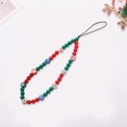 thumbnail image 4 of Mosey Christmas Tree Snowman Santa Claus Bell Decor Phone Lanyard Colorful Beads Mobile Phone Wristband Anti-Loss Chain Jewelry Gift, 4 of 8