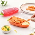 thumbnail image 1 of Recipiente para Guardar Queso con Tapa, Gran Capacidad, Abs, para Guardar Queso, Frutas y Verduras, Resistente Al Frío, Fácil de Limpiar, Conserva Fresco Por Más Tiempo, Color Naranja, 8,2 X 4,0 X 18, 1 of 6
