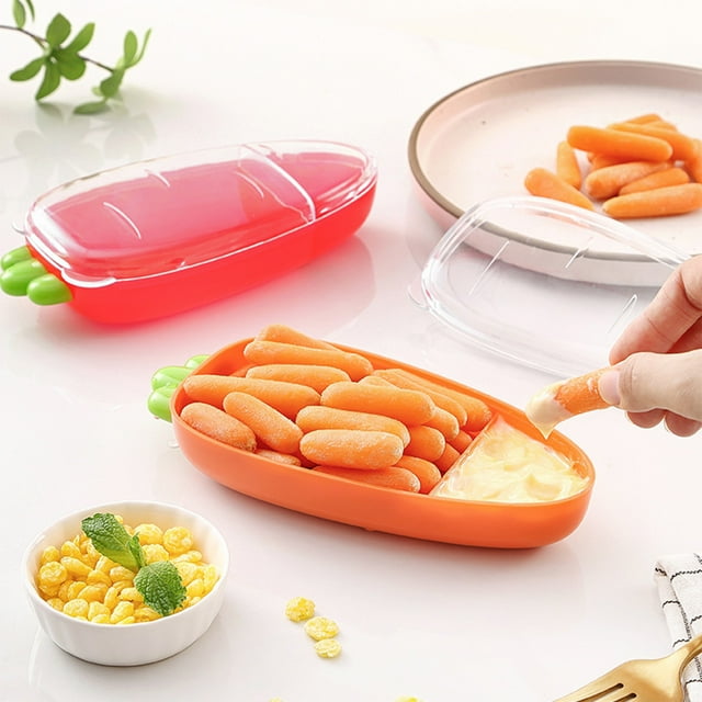 Recipiente para Guardar Queso con Tapa, Gran Capacidad, Abs, para Guardar Queso, Frutas y Verduras, Resistente Al Frío, Fácil de Limpiar, Conserva Fresco Por Más Tiempo, Color Naranja, 8,2 X 4,0 X 18