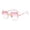 Pink, variant on Pink Heart-Shaped Rimless Sunglasses - Gradient Lens UV Protection Lightweight Eyewear for Beach, Picnic & Outdoor Fashion