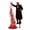 Butler Red, variant on Halloween Decorations Light Up Ghost Yard Stake, Pumpkin Scarecrow Lantern with Purple Lights for Lawn Garden Pathway, 23.6 in
