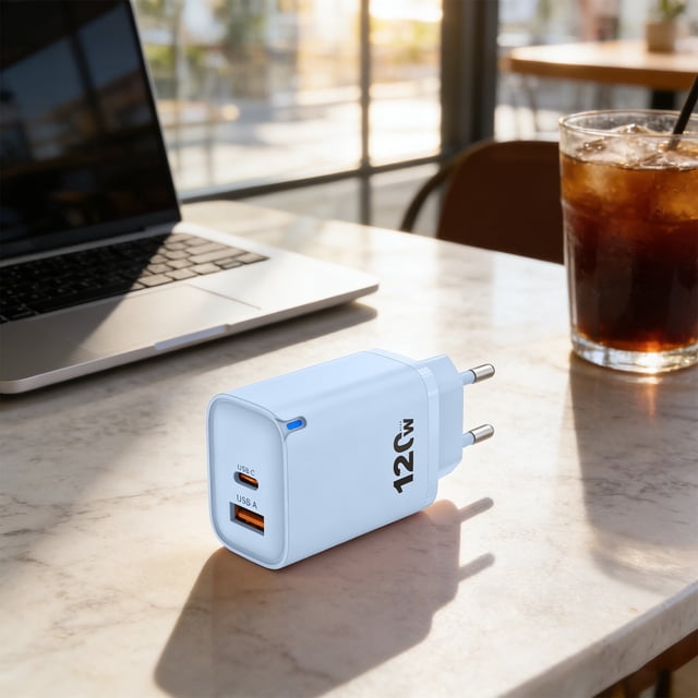5 Port PD Fast Charging USB Charger 38W, Smart Load Balancing Safe Stable High Speed Output, Multi Device Charging Station for Phone Tablet Headphones Home Office Travel
